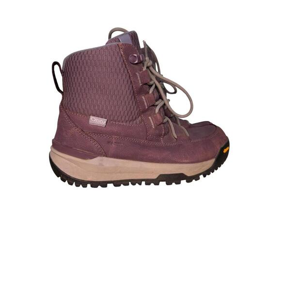 Oboz Women's Jourdain Mid Insulated Waterproof Hiking Boot Size 7 Pink Outdoor - Picture 2 of 5